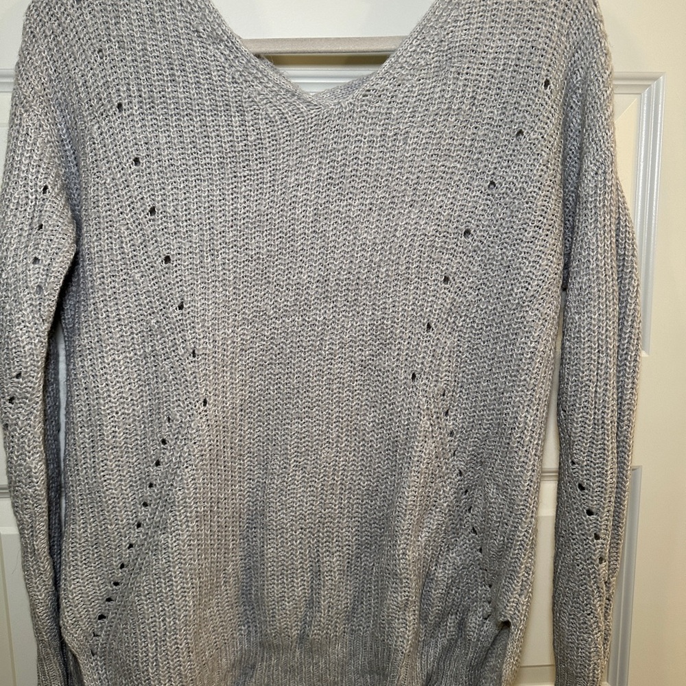 Women's Gray Knit Sweater